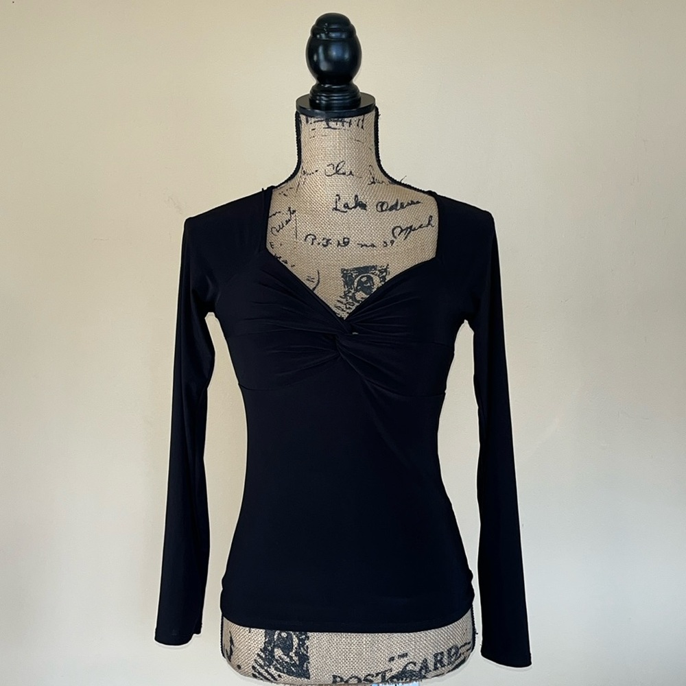 Saints Black Long Sleeve Top